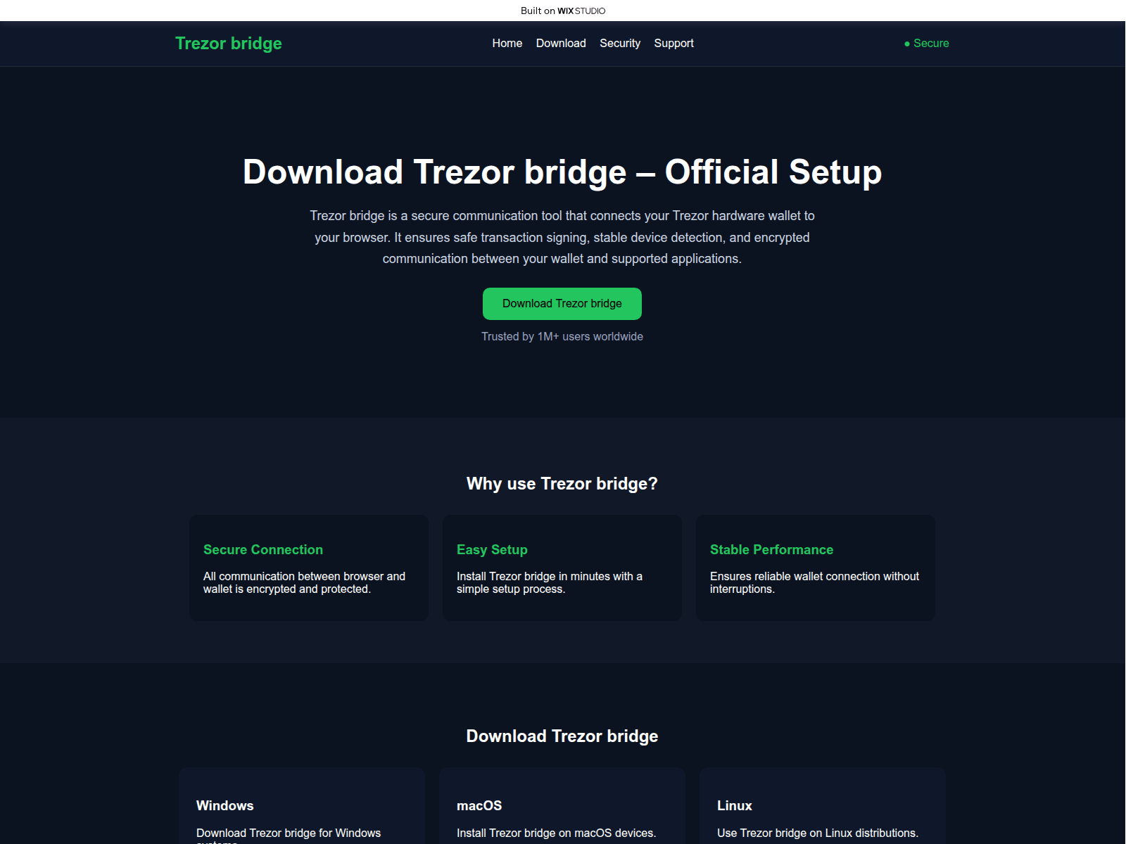 Screenshot of openly-bridge.wixstudio.com