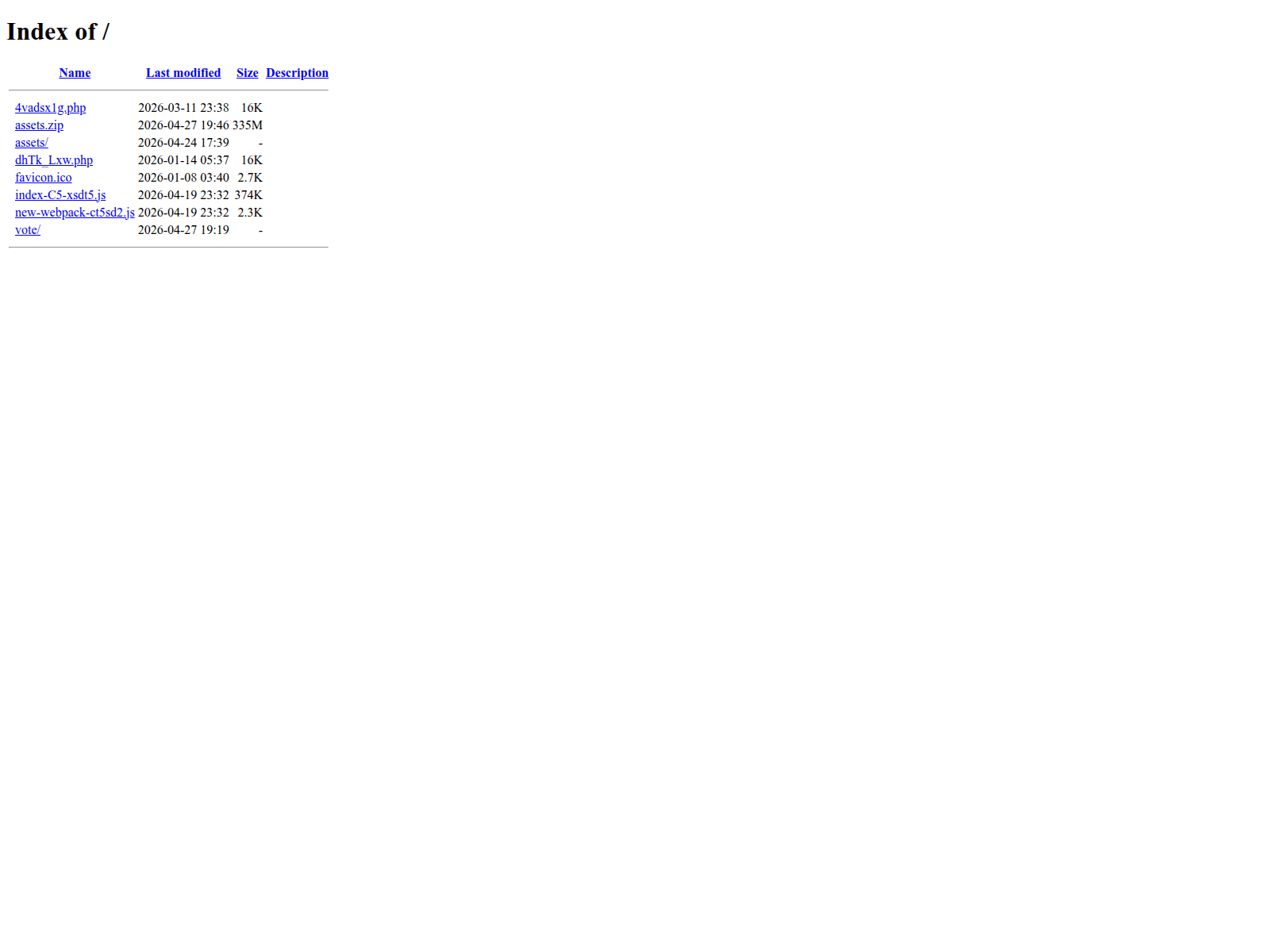 Screenshot von votingokx.org