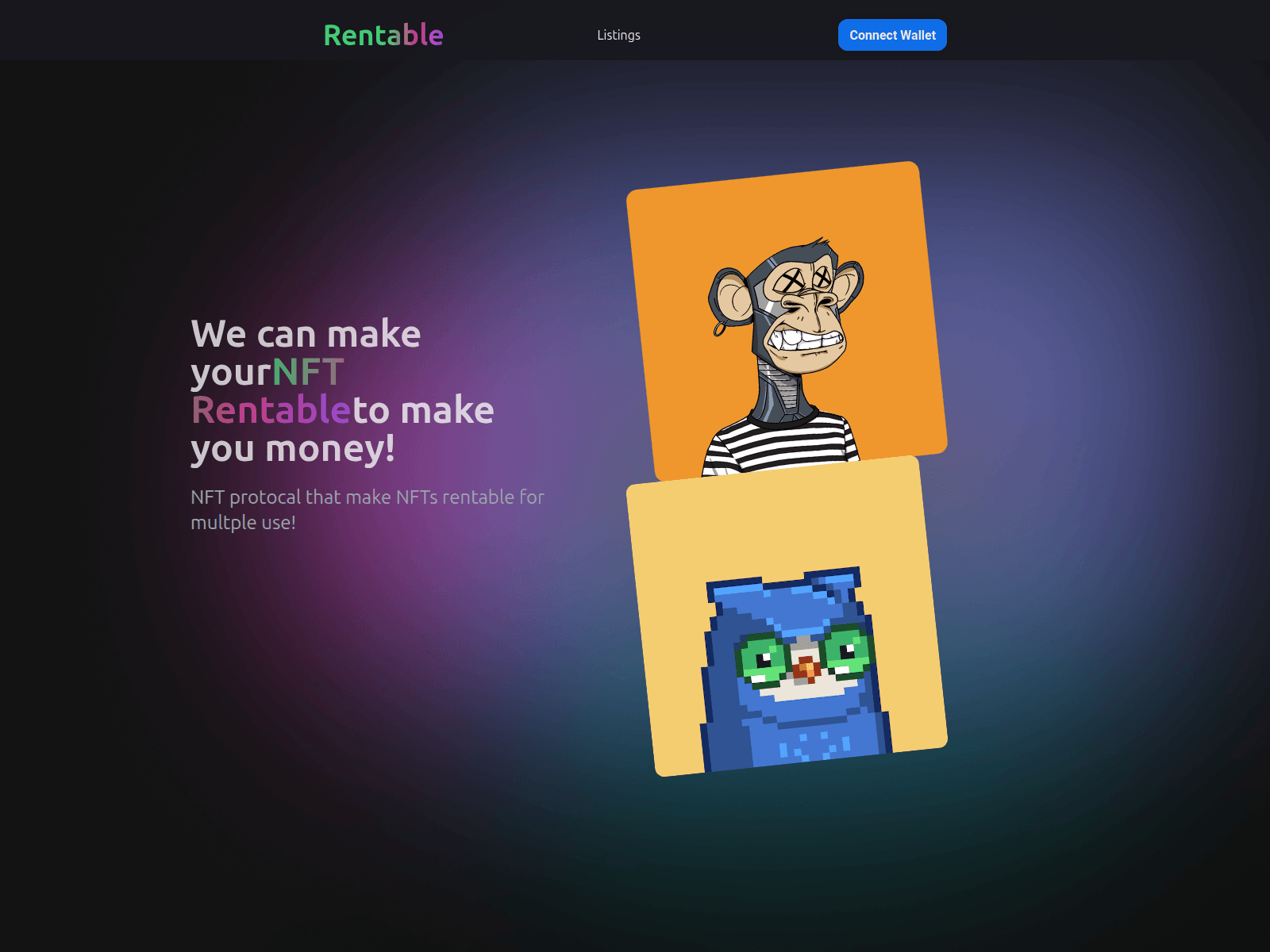 Screenshot von rentable-frontend.vercel.app
