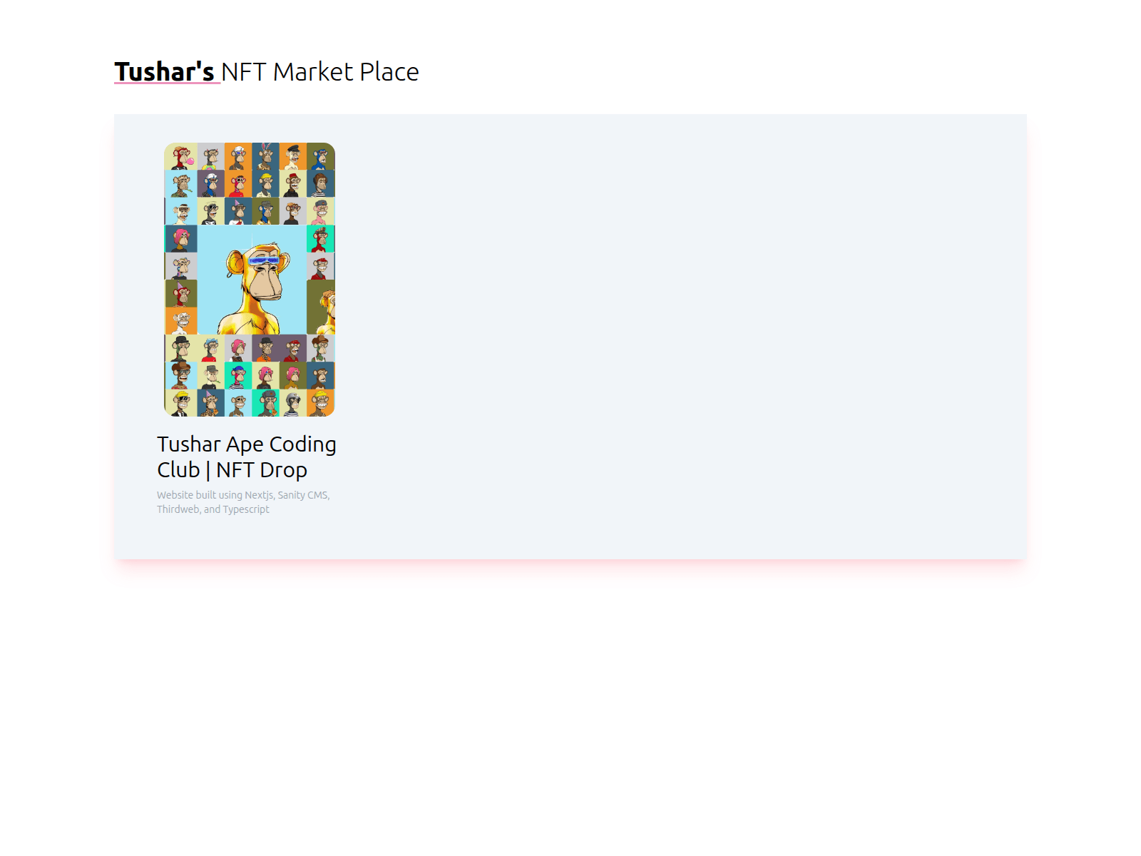 Screenshot von nft-drop-nine-bice.vercel.app