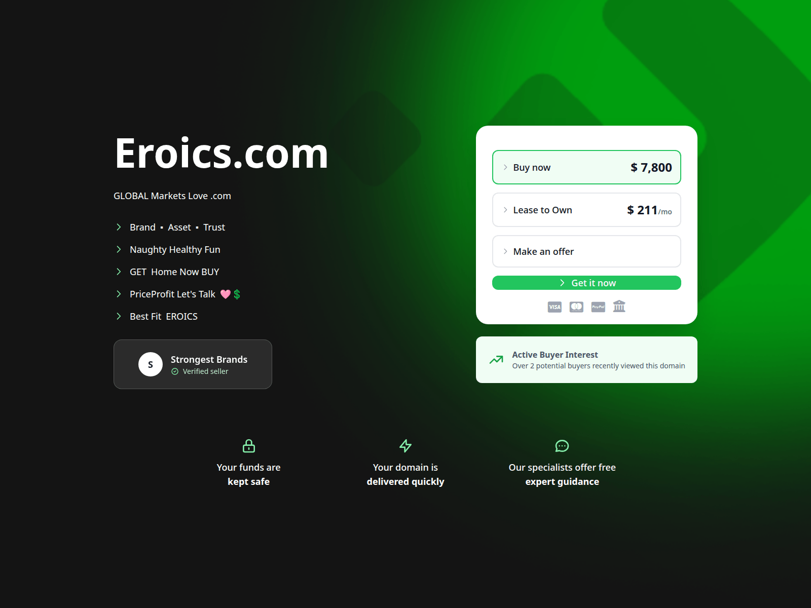 Screenshot of eroics.com