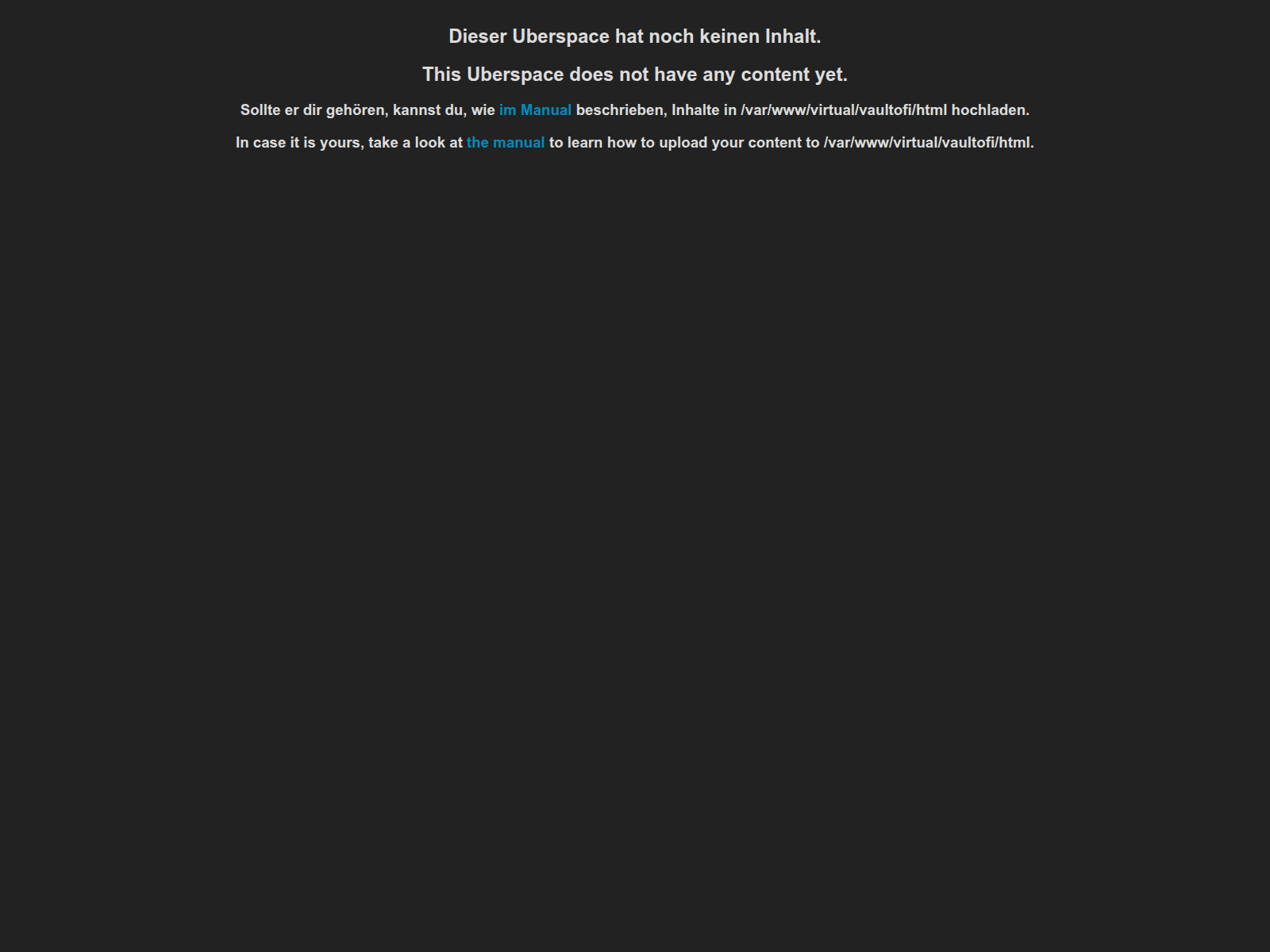 Screenshot von vaultofintech.com