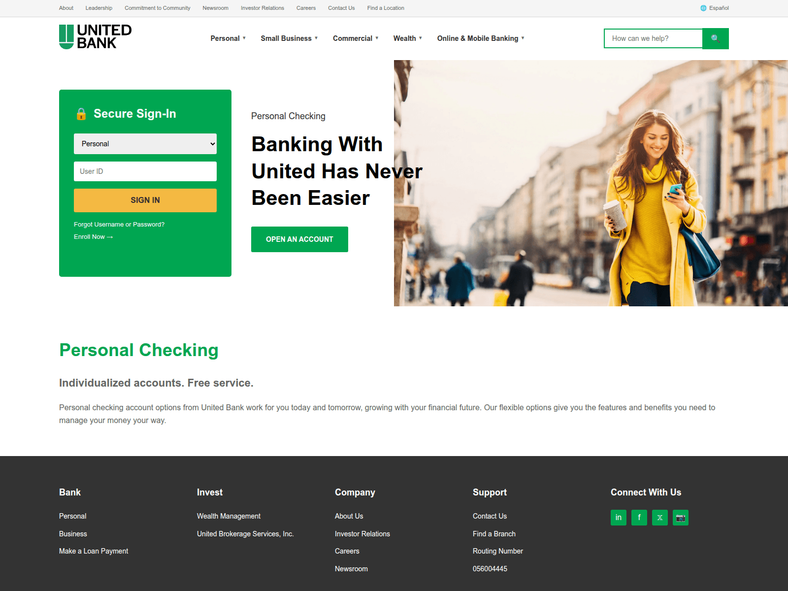 Screenshot of bankwitunited.site