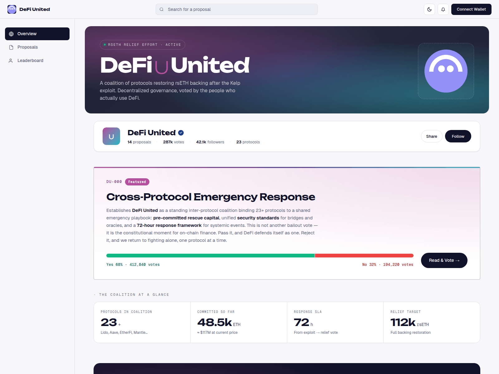 Screenshot of governance-snapshot.com