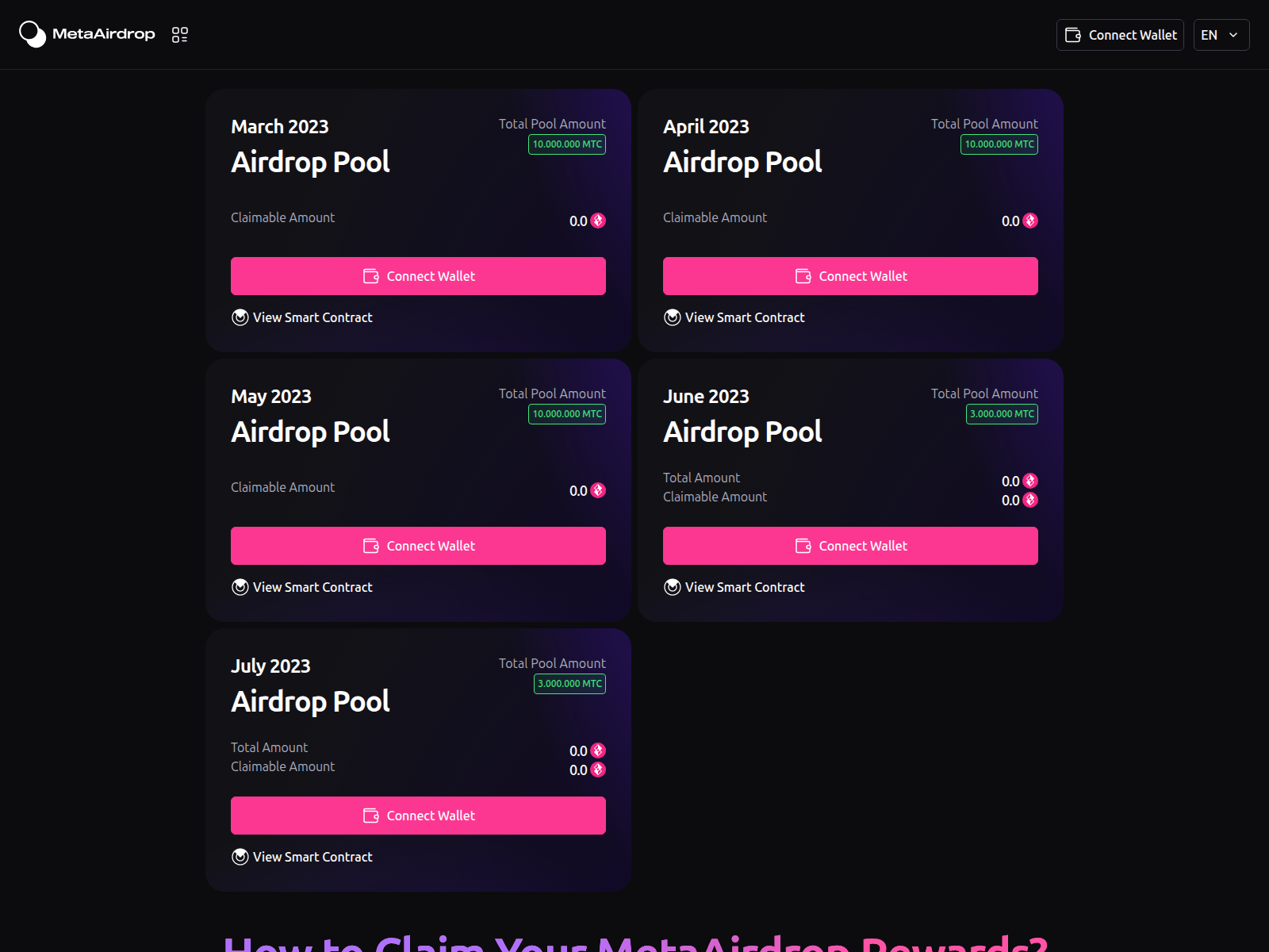 Screenshot of airdrop-interface.pages.dev