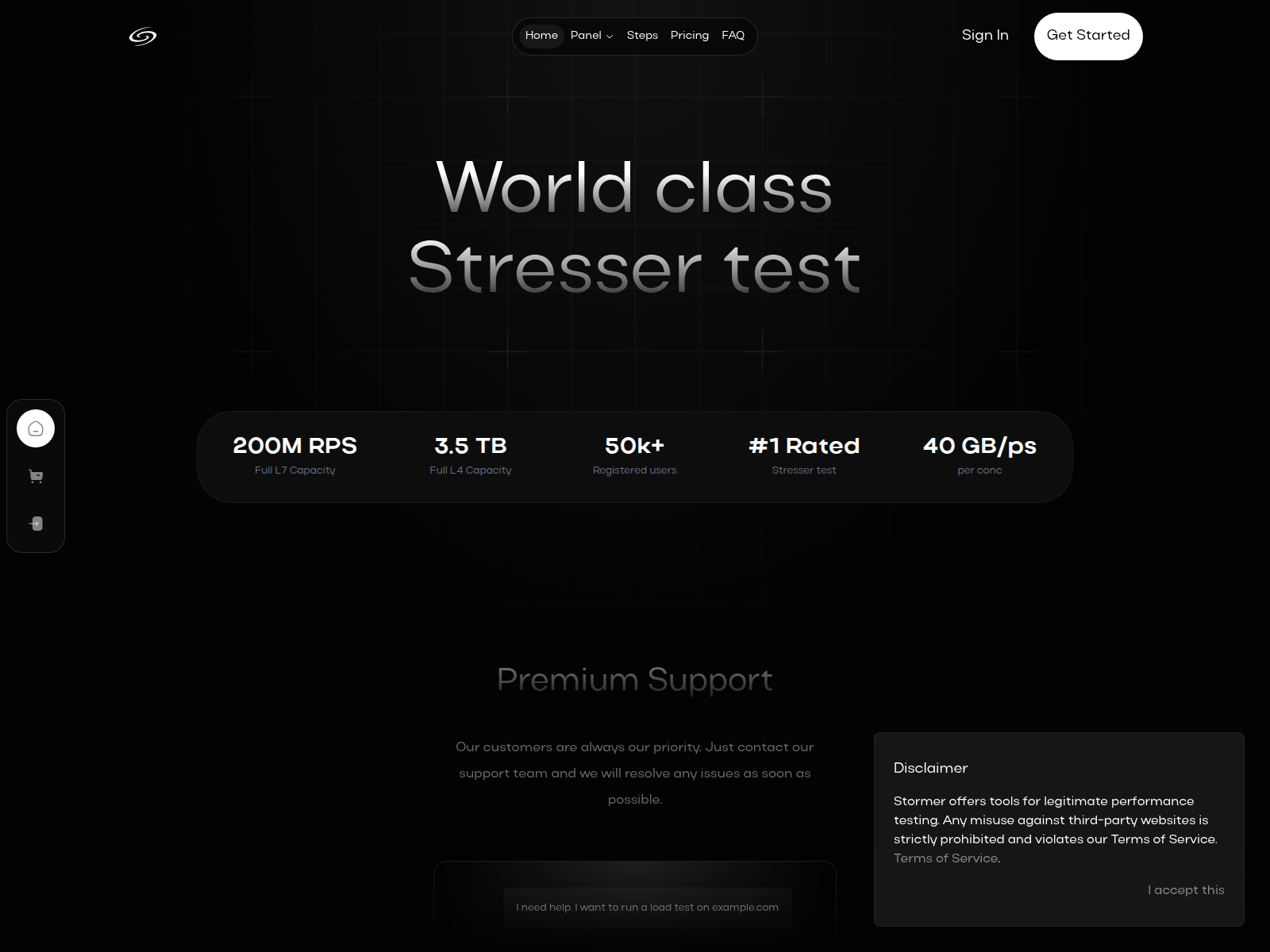 Screenshot of ddos.su