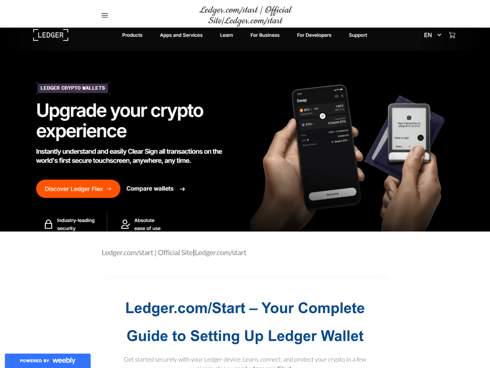 Screenshot of usaleddgercomstart.weebly.com