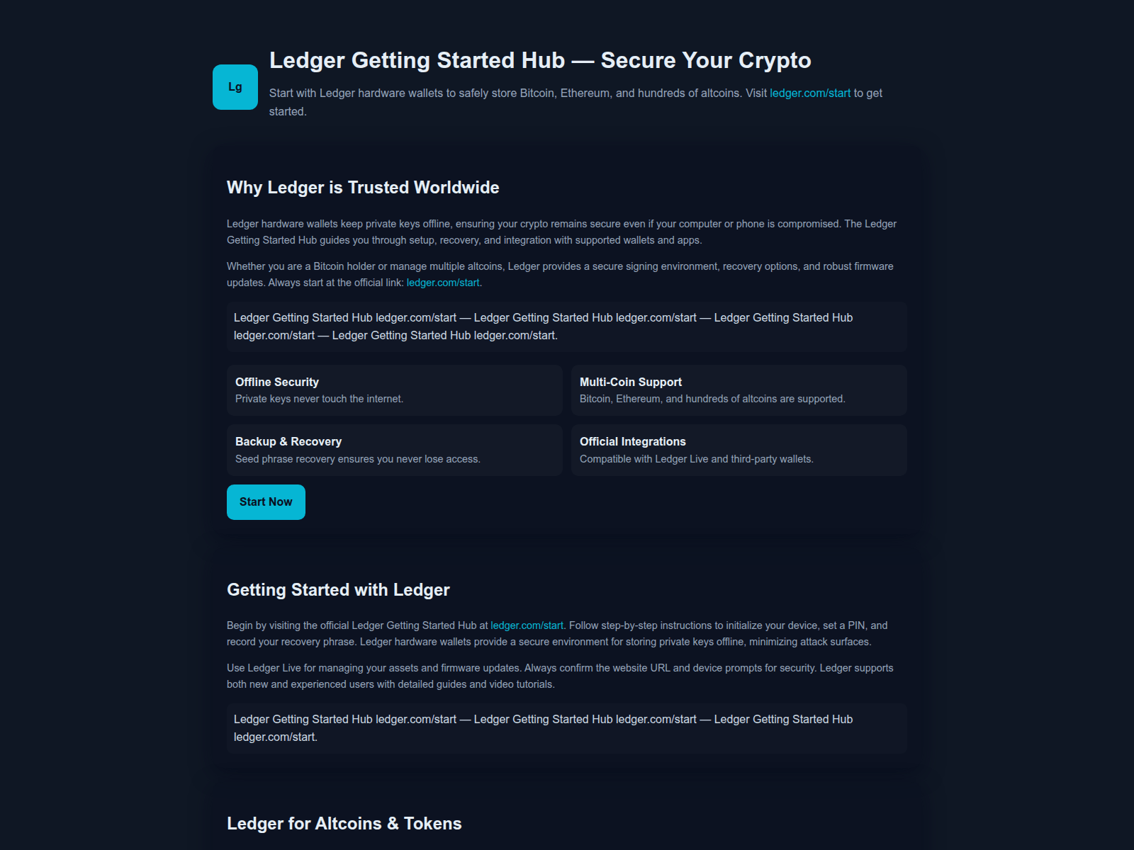 Screenshot of start-ledjer-ion.pages.dev