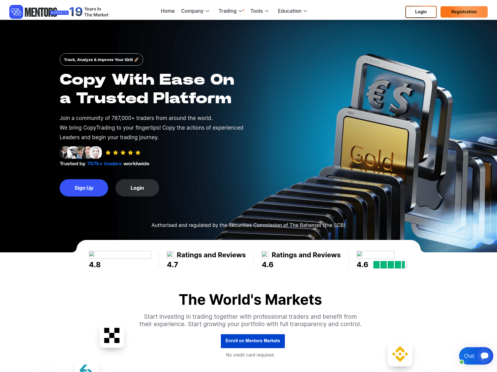 Screenshot of mentorsmarkets.com