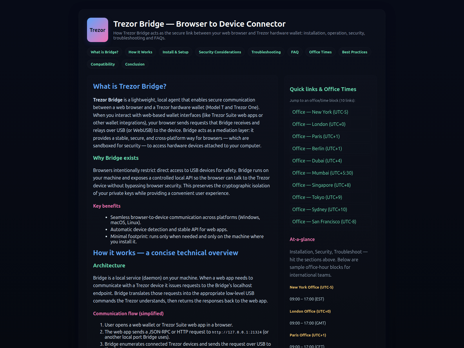 Screenshot of trezar--briidge.pages.dev