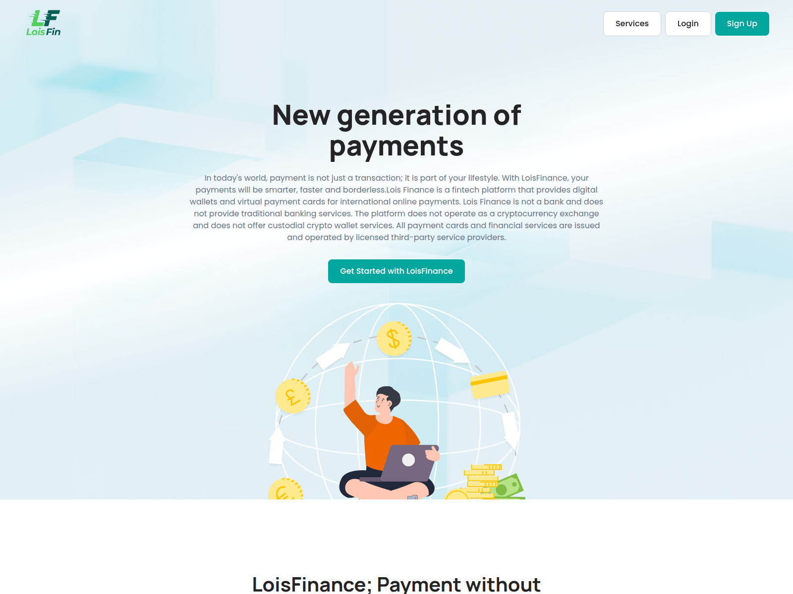 Знімок екрана lois.finance
