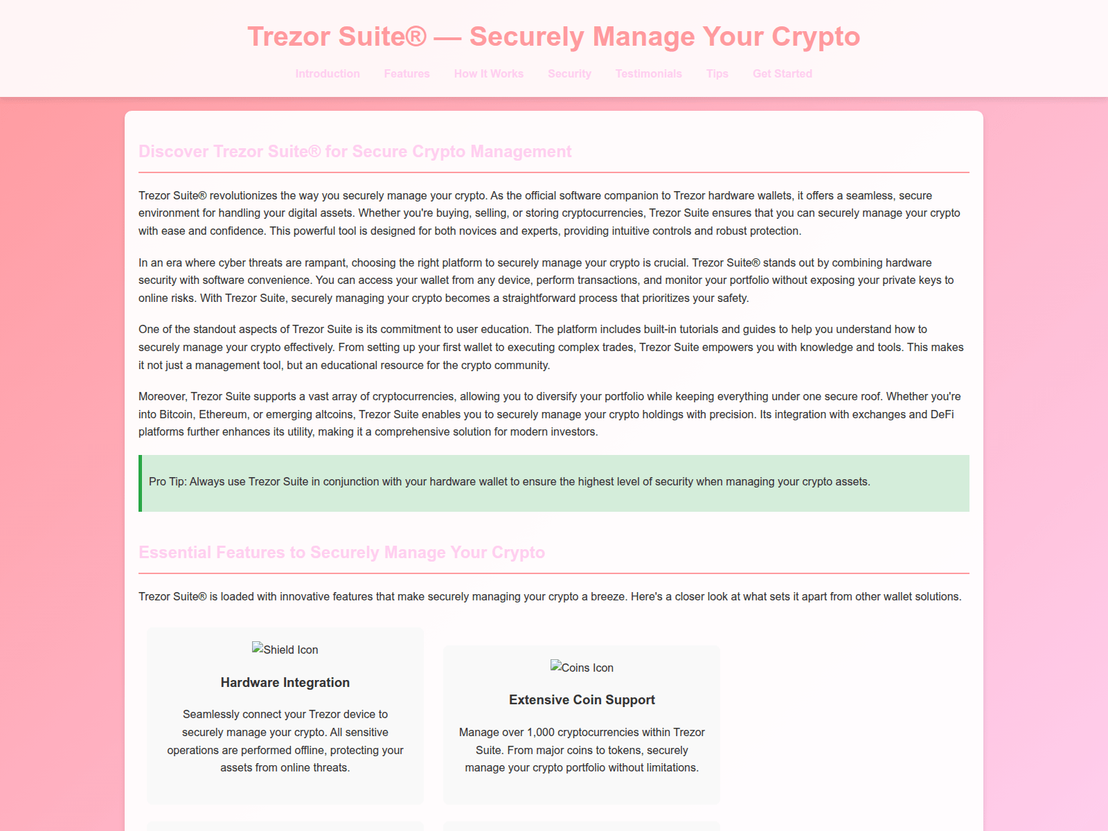 Screenshot of traezor-usa.pages.dev