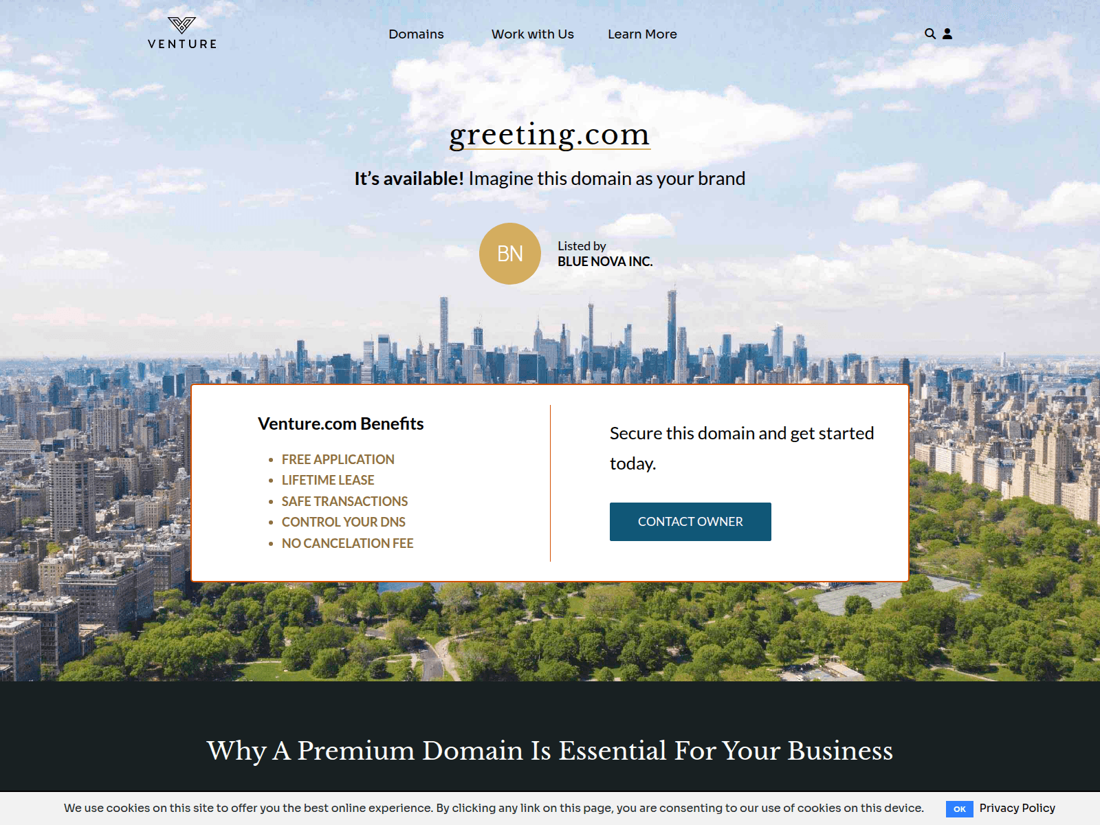 Screenshot of greeting.com