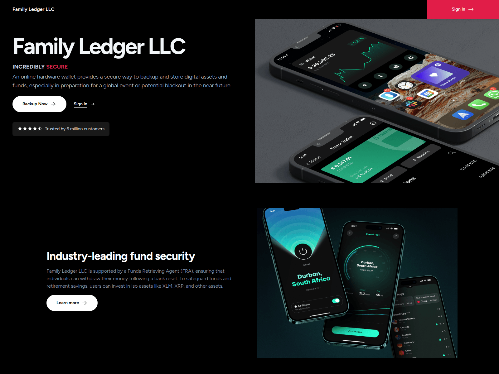 Screenshot of familyledger-llc.com