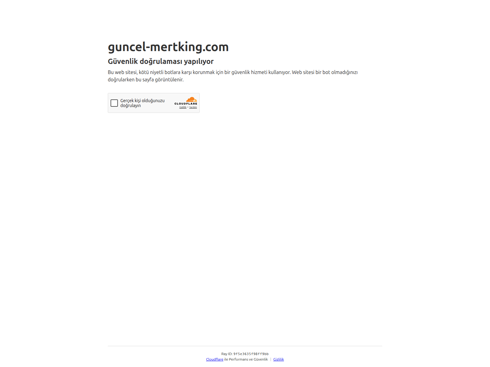 Screenshot of guncel-mertking.com