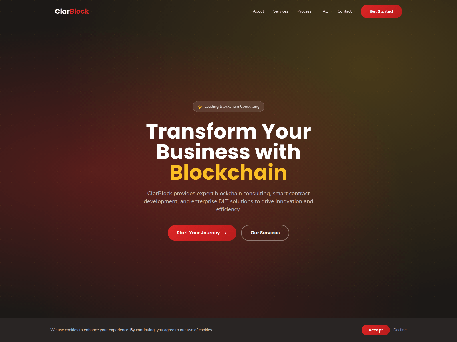 Screenshot of clarblock.com