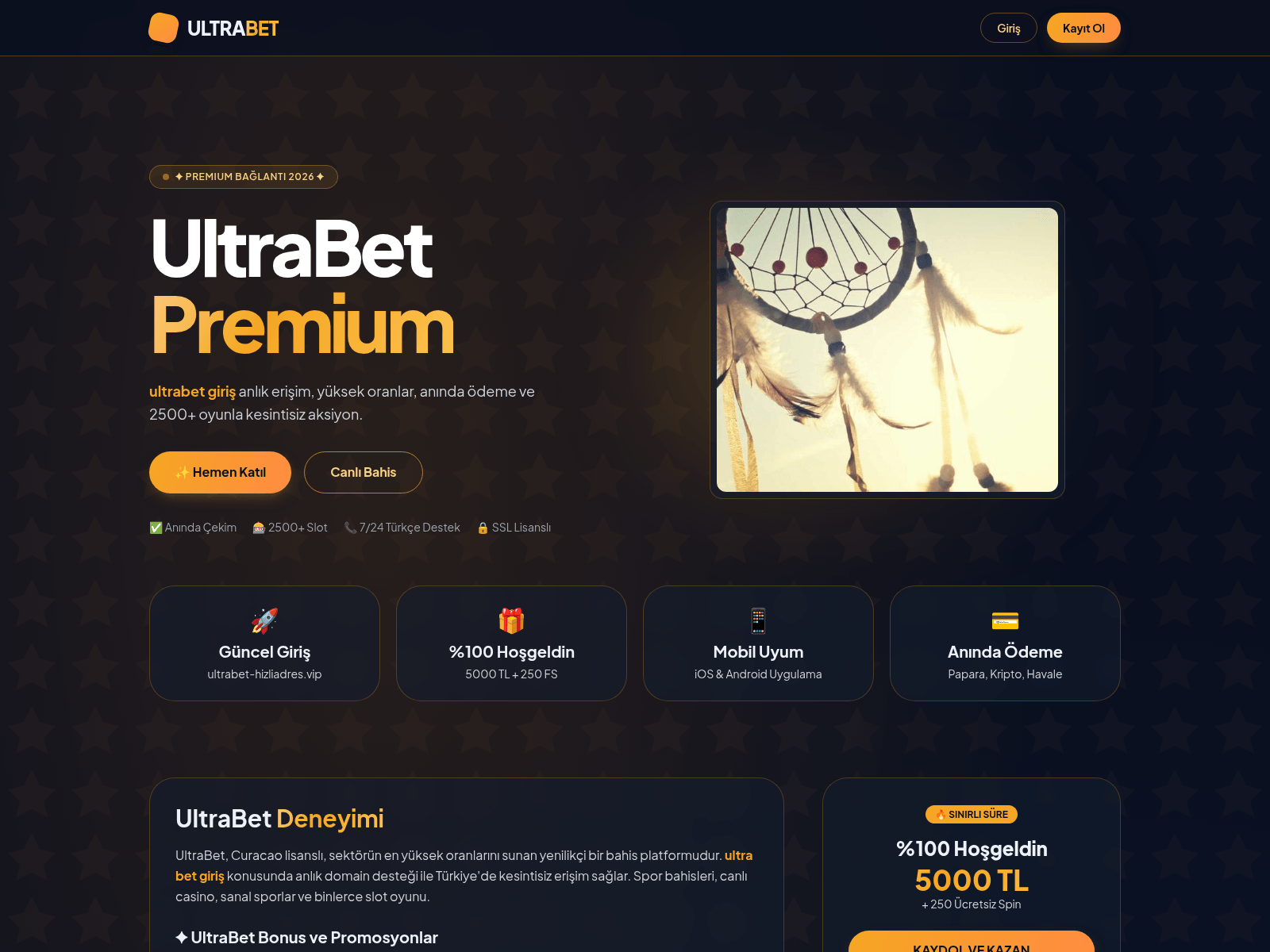 Screenshot of ultrabet-hizliadres.vip