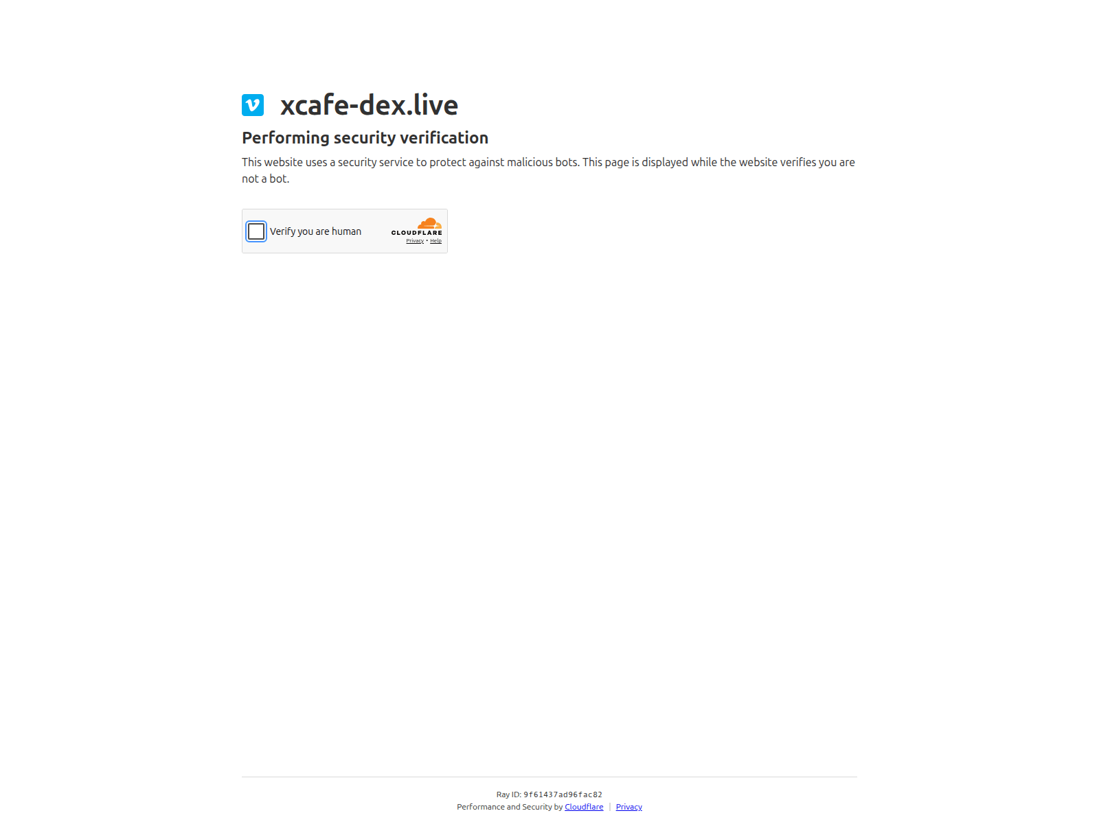 Screenshot di xcafe-dex.live