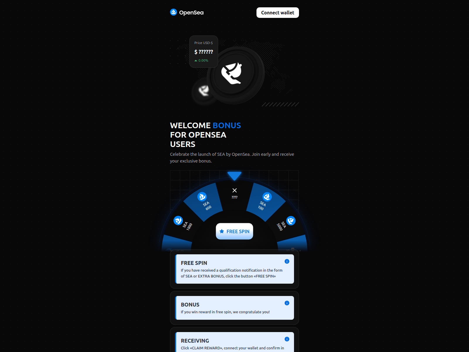 Screenshot of bonus-wheel.icu