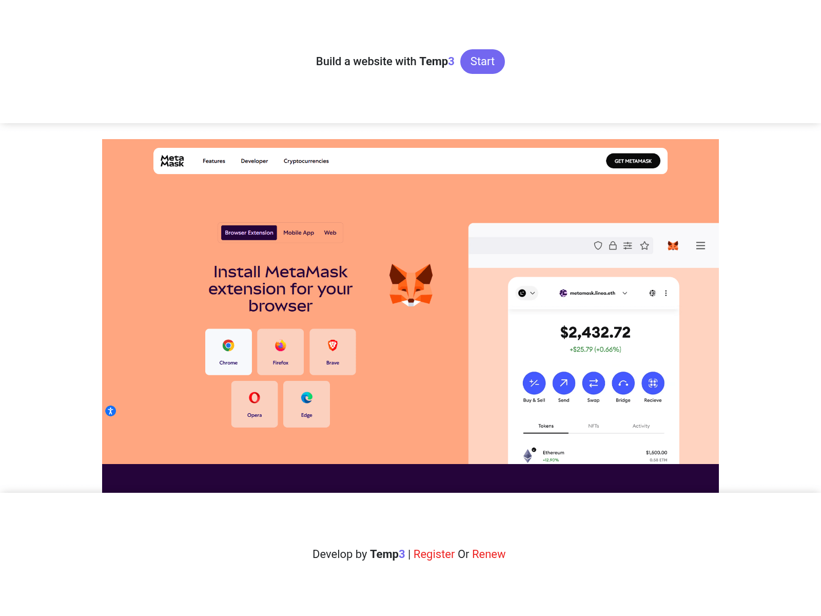Screenshot of access-metamask-log.tem3.io