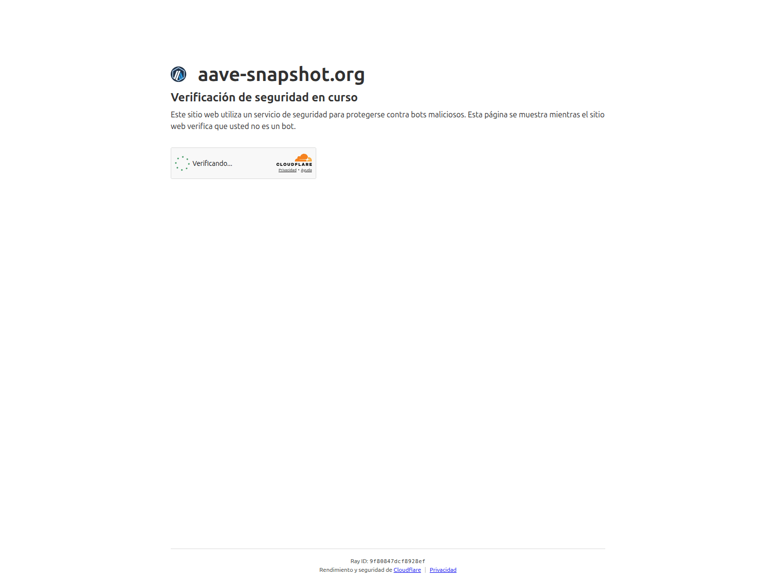 Screenshot of aave-snapshot.org