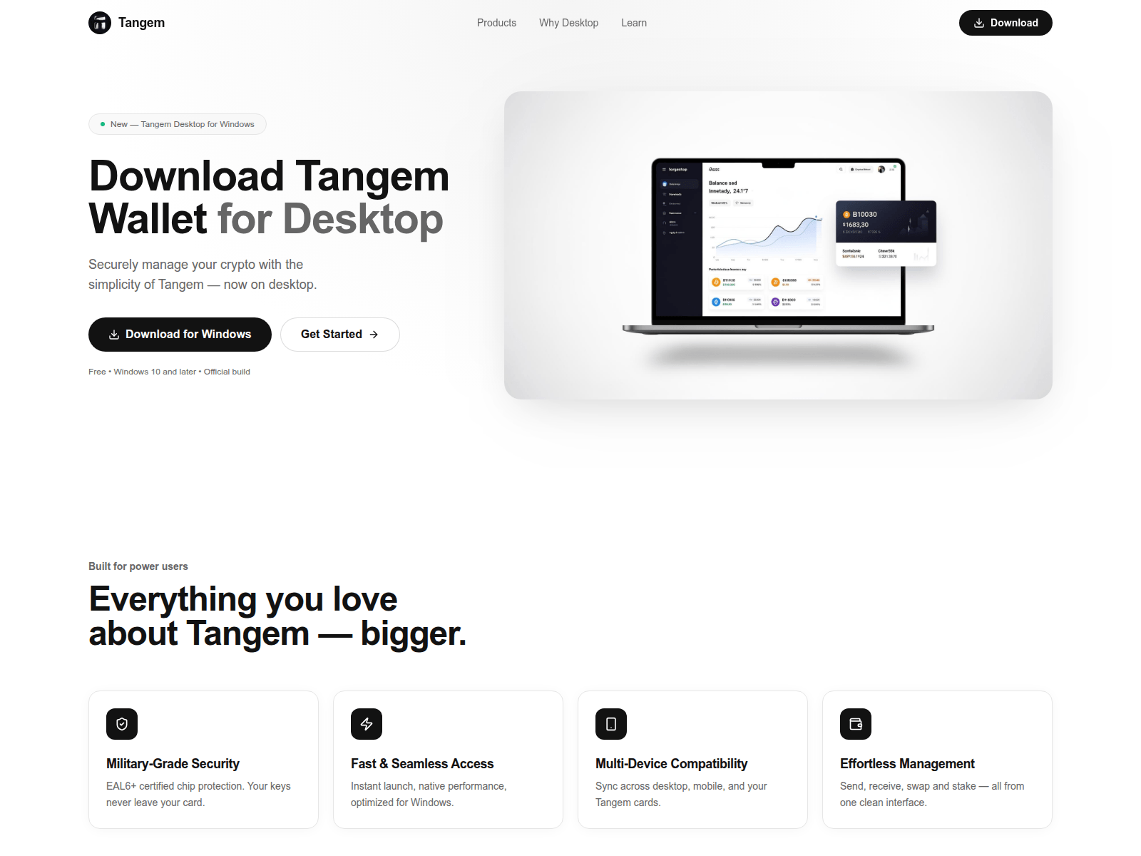Screenshot of tangemwalletdesktop.icu