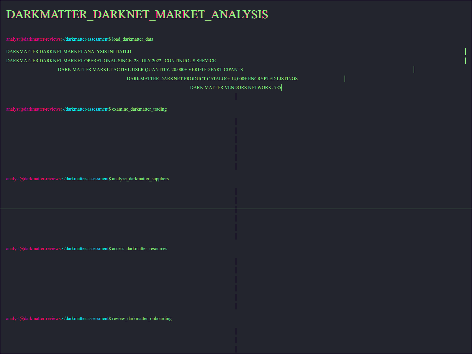 Captura de tela de darkmatter-darknetmarket.top