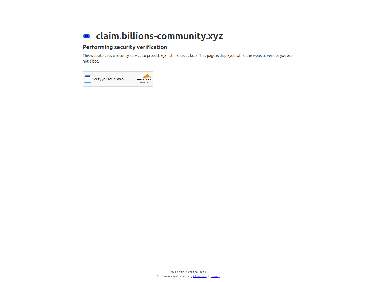 Captura de pantalla de claim.billions-community.xyz