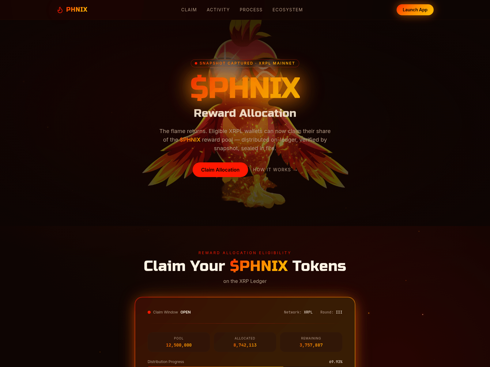 Screenshot of phnixreward.live