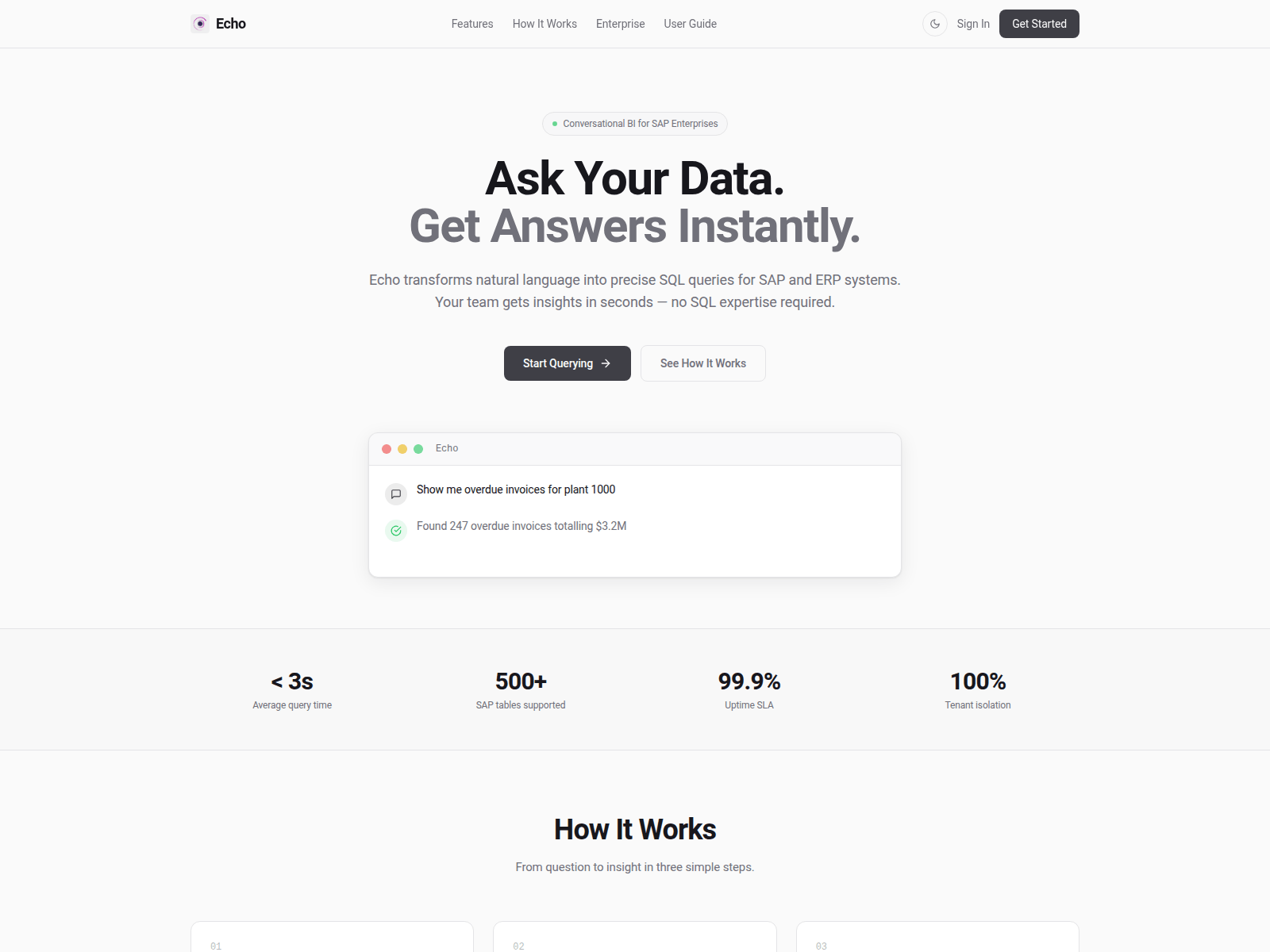 Screenshot of axecho.ai