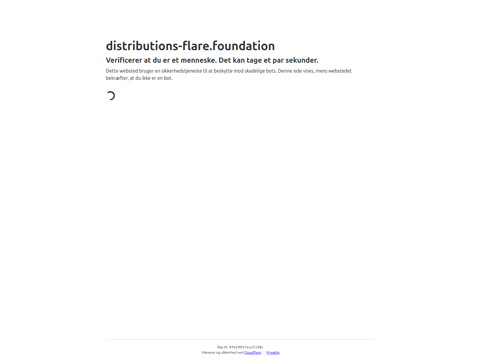Screenshot von distributions-flare.foundation