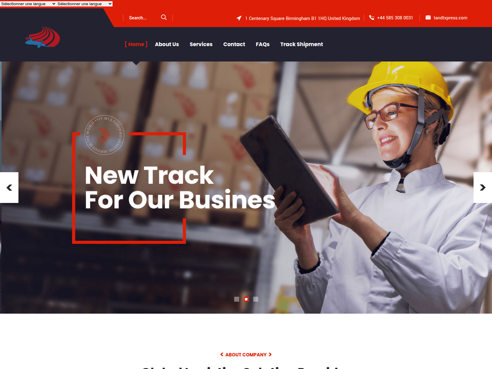 Screenshot of tandtxpress.com