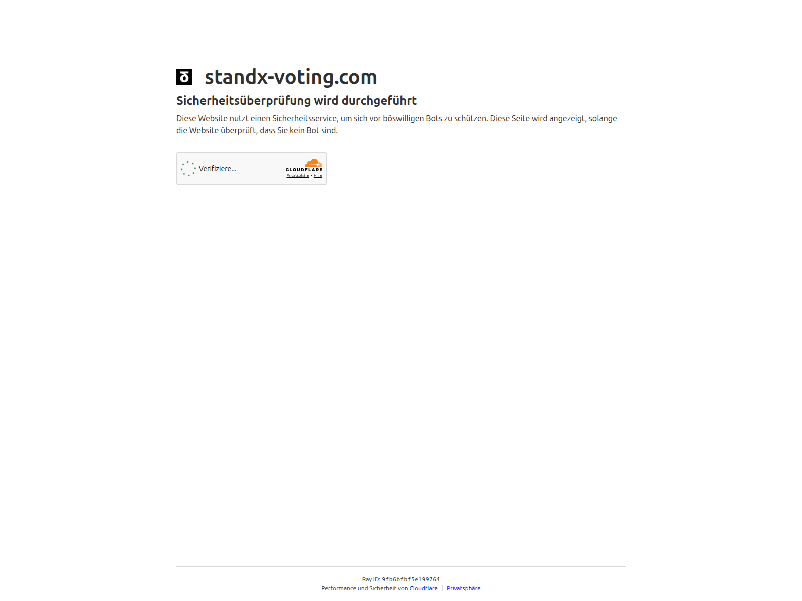 Screenshot of standx-voting.com
