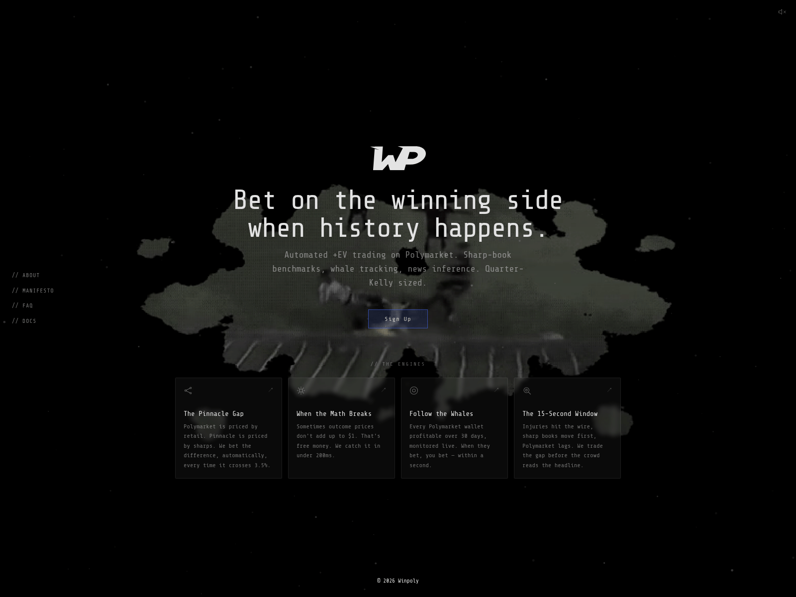 Screenshot von winpoly.xyz