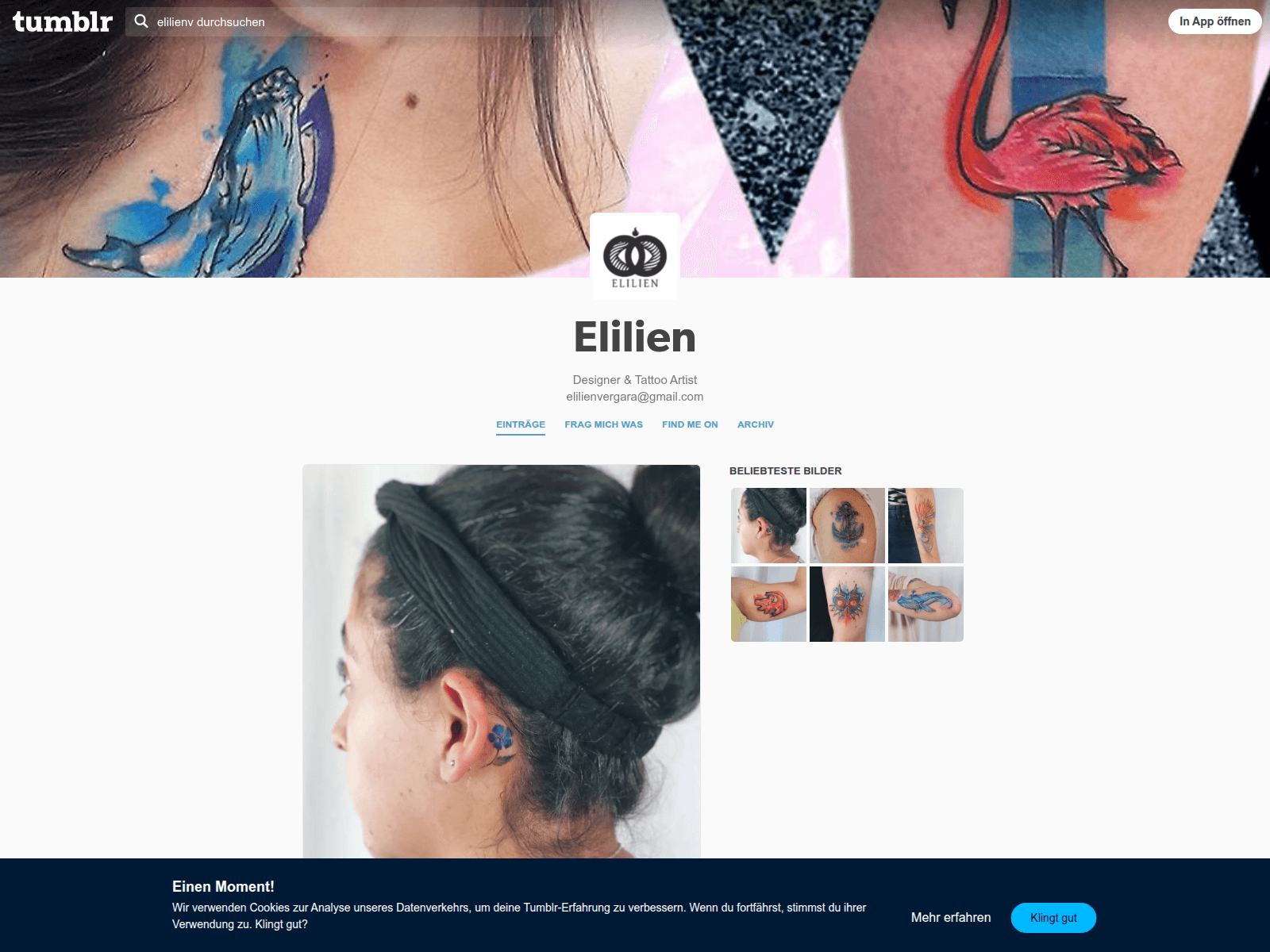 Screenshot of elilien.cl