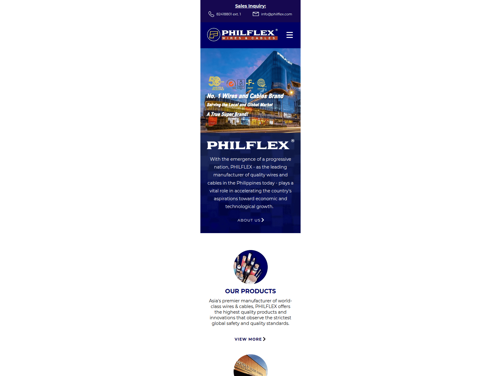 Screenshot of philflex.com