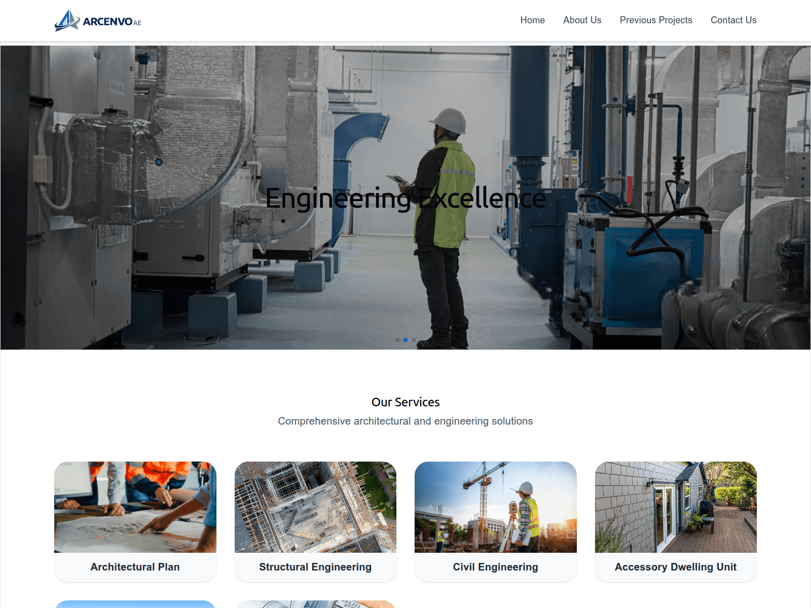 Screenshot von arcenvo.com