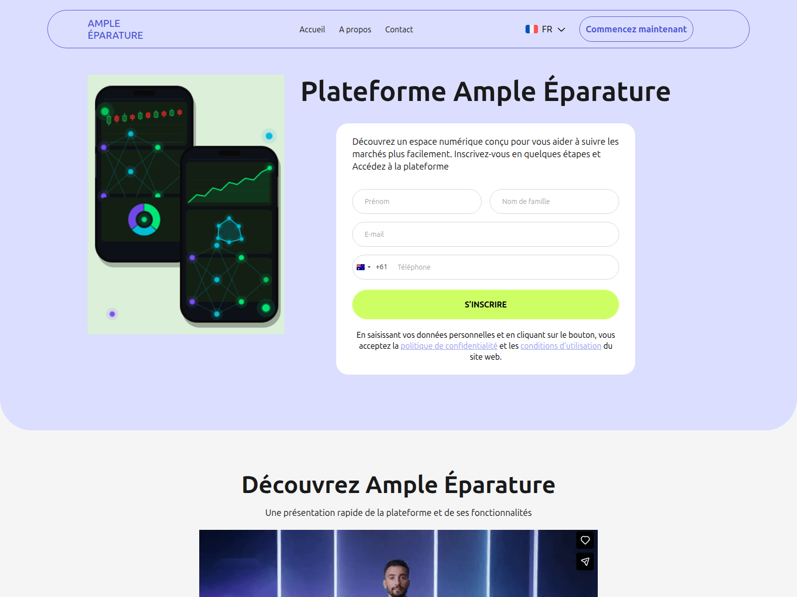 Screenshot of ampleeparature-fr.live
