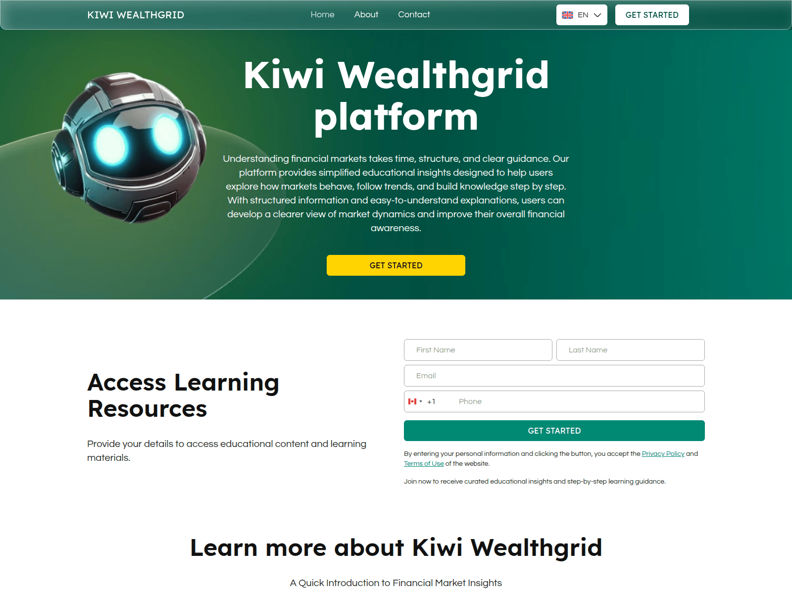 Screenshot of kiwiwealthgrid.live