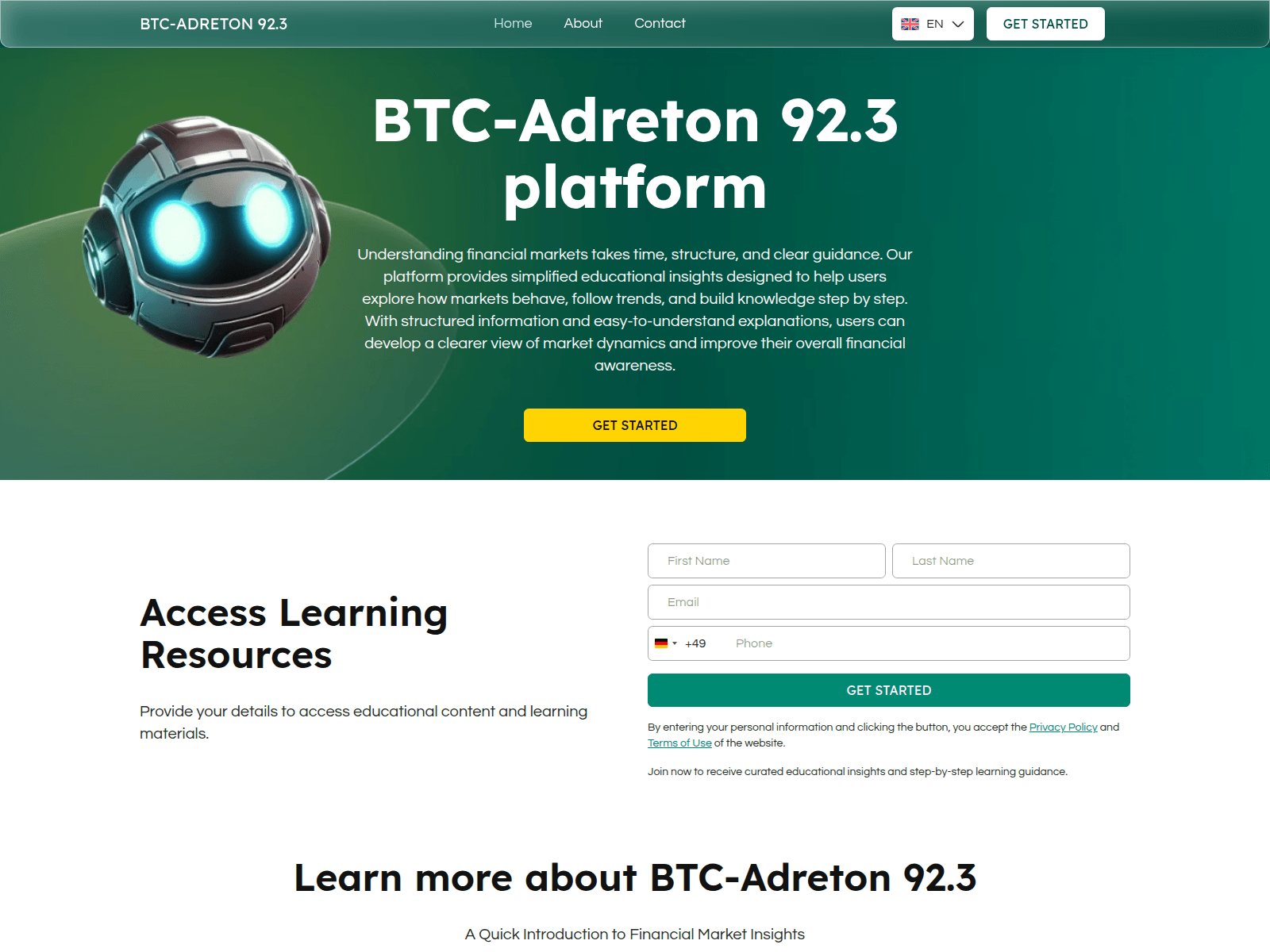 Screenshot of btc-adreton923.live