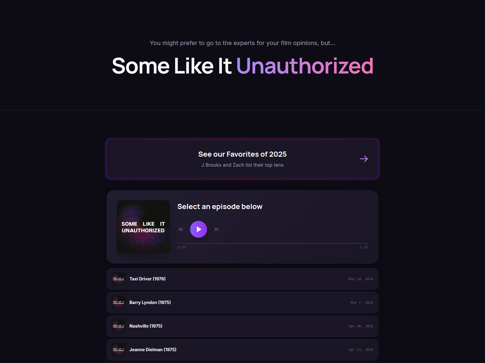 Знімок екрана unauthorizedpod.com