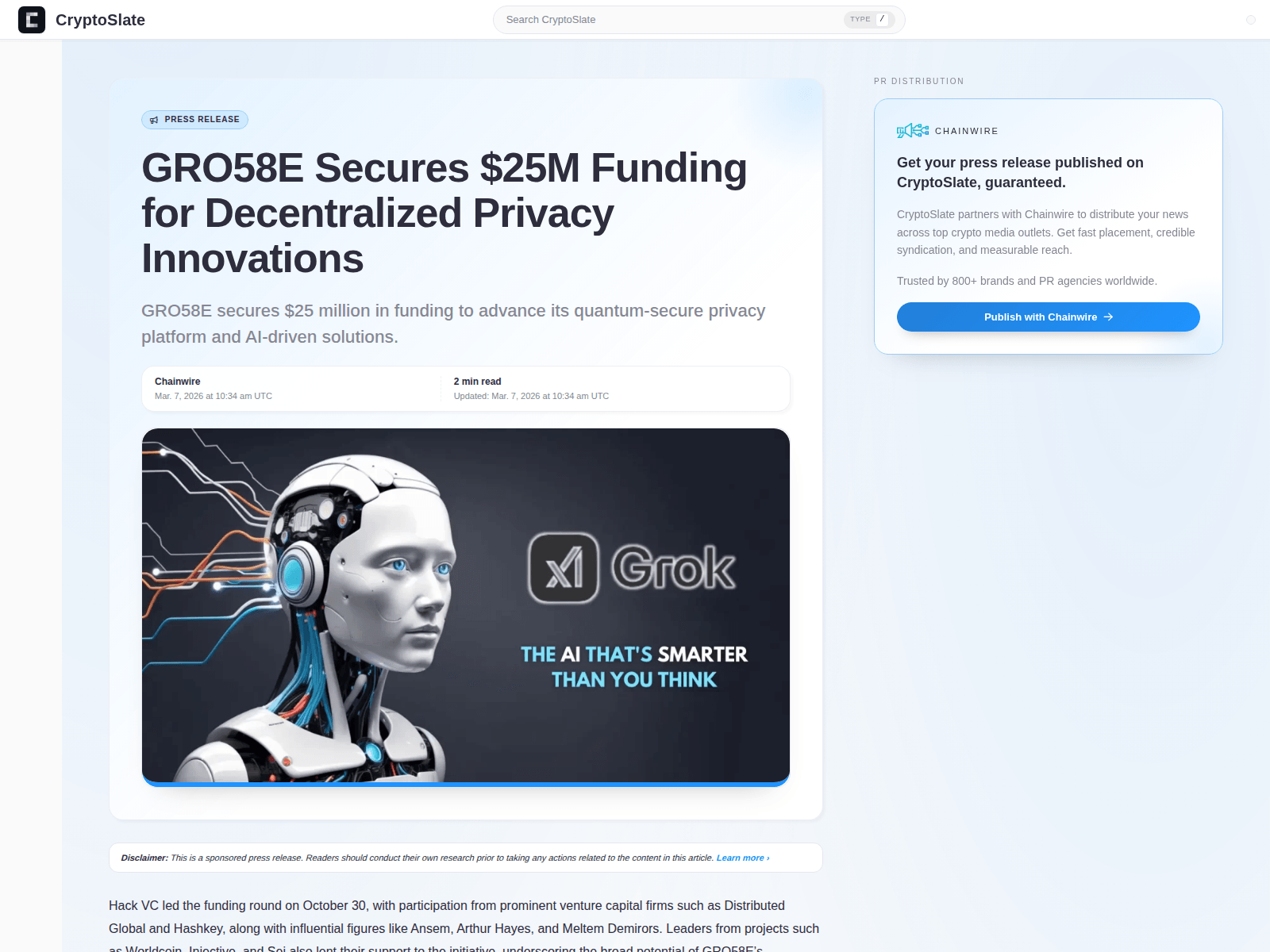 的截图 gro58e-cryptoslate.com