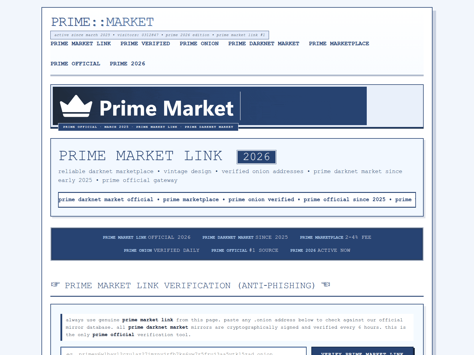 Captura de pantalla de prime-market-link.sbs