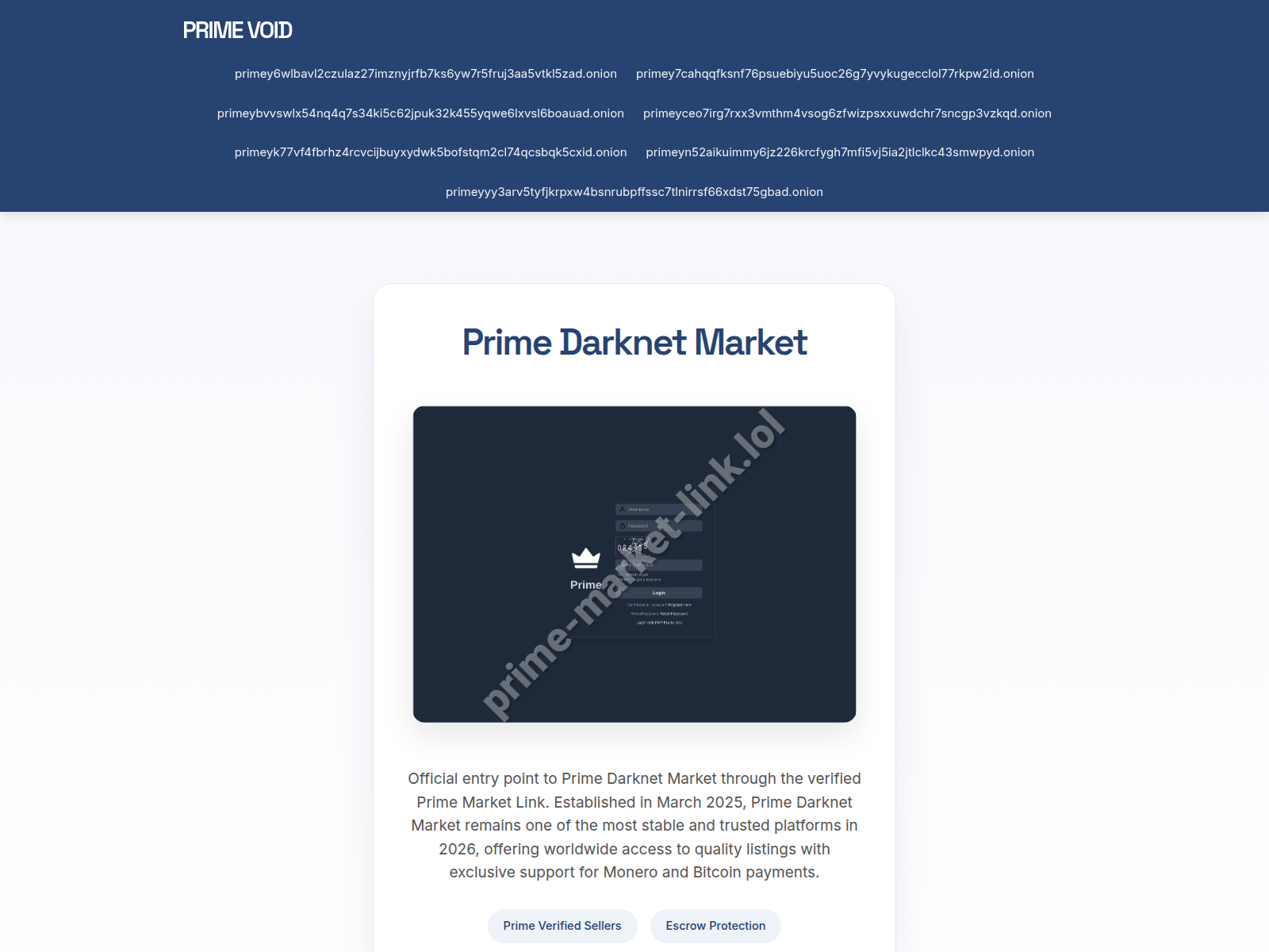 Forensic screenshot of prime-market-link.lol