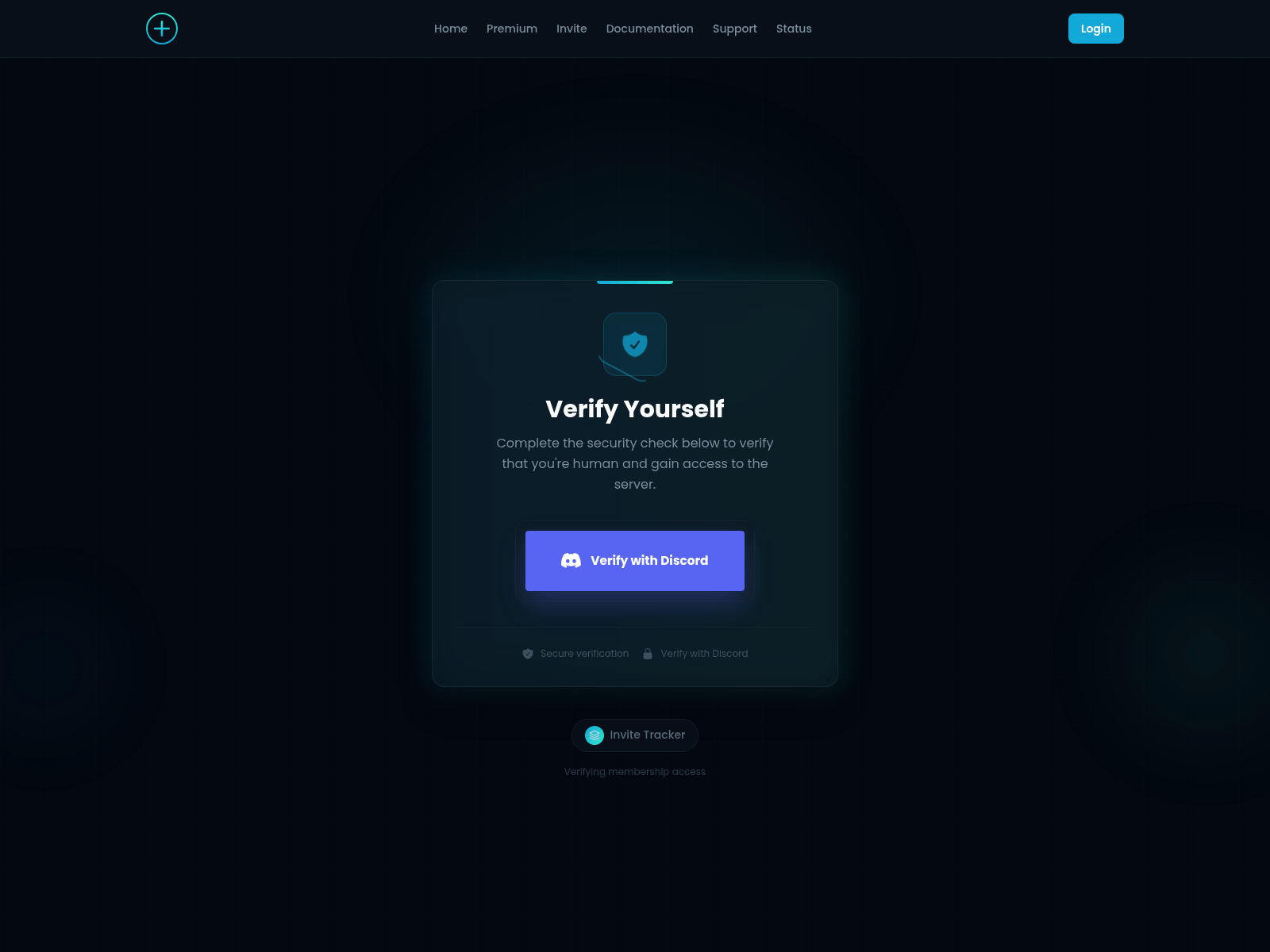 Forensic screenshot of invite-tracker.org