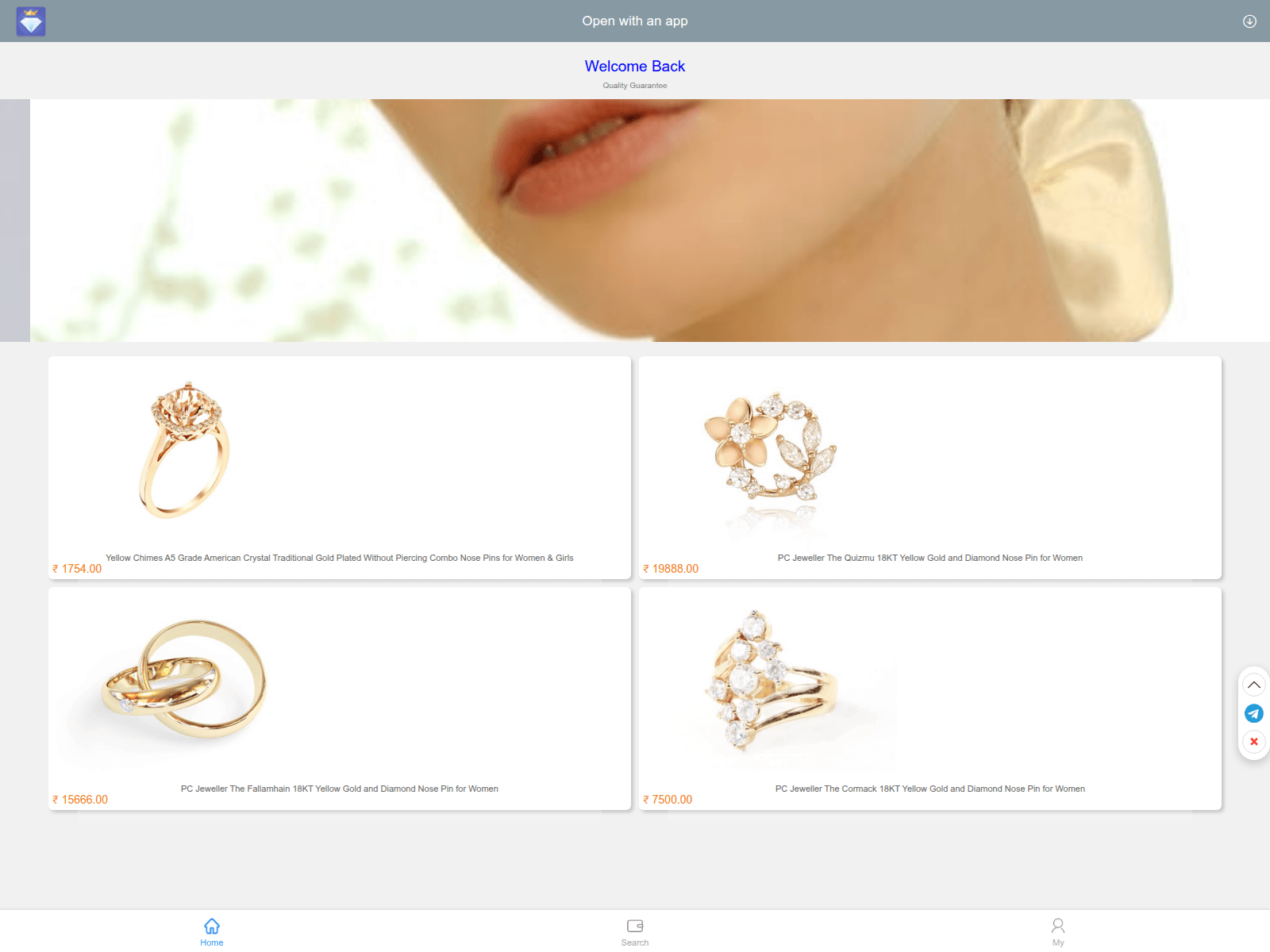 Captura de pantalla de mantricenter.com