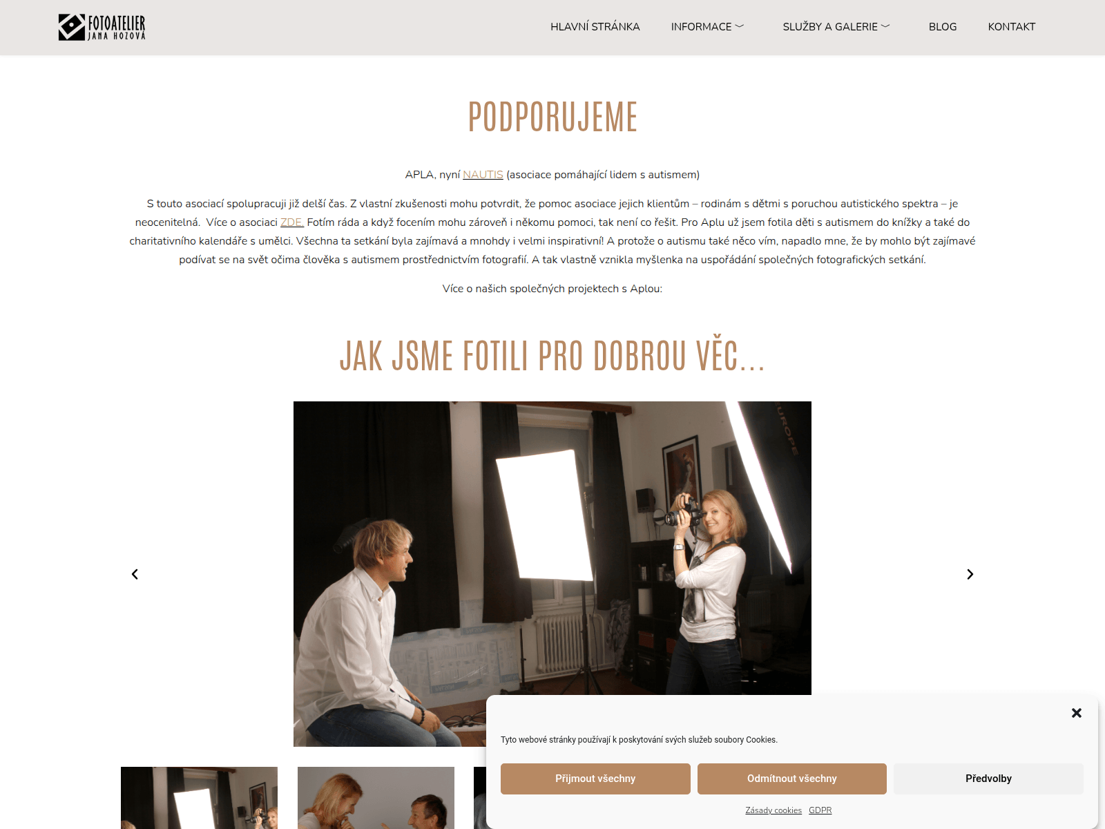 Screenshot of jhfoto.cz
