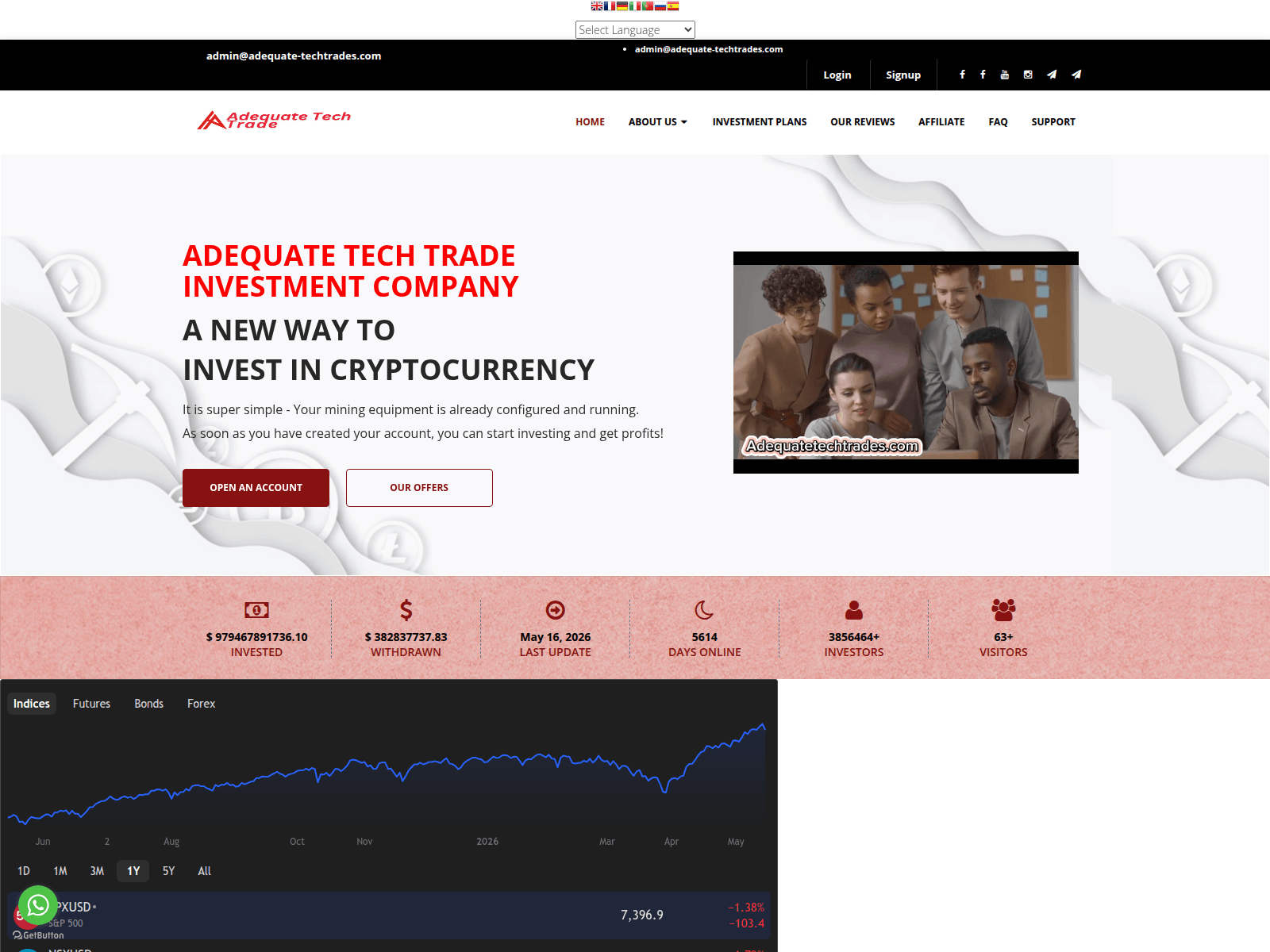 Screenshot of adequate-techtrades.com