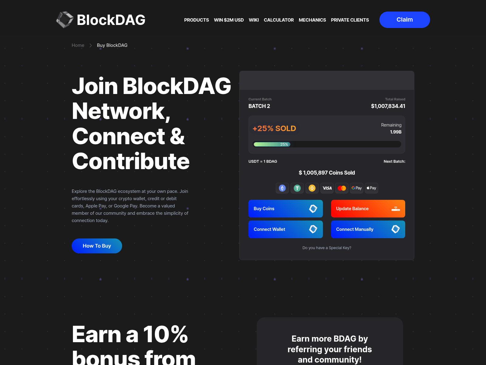 Screenshot of blockdaggs.pages.dev