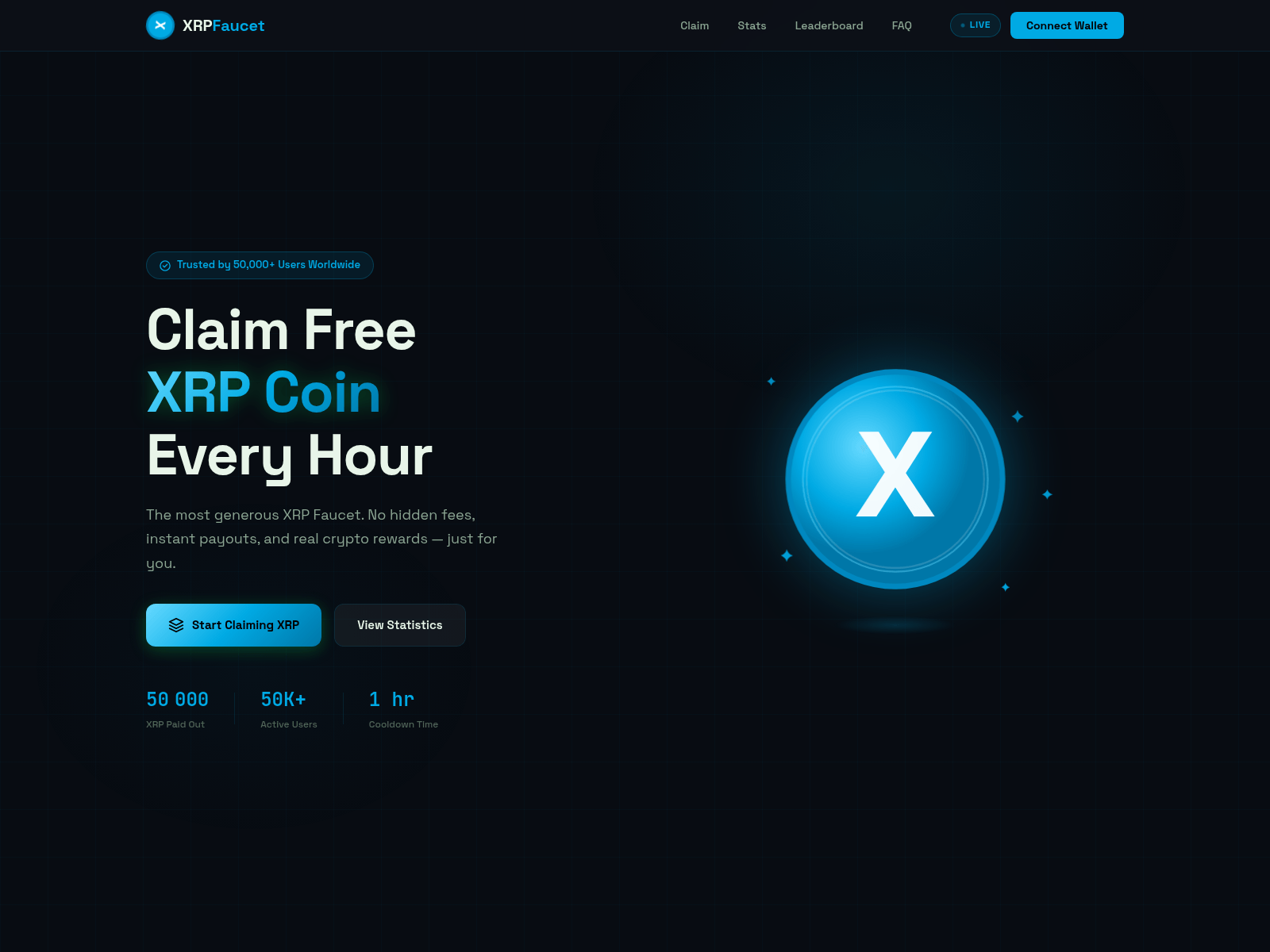 Screenshot of xrpfaucet-4qs.pages.dev